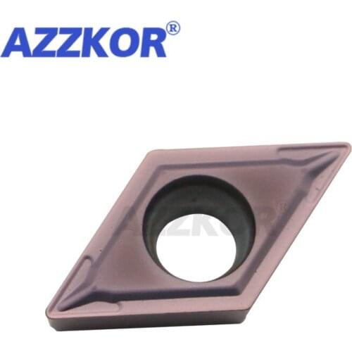 DCMT11T3 NT205 Turning Tool Inner Hole Insert CNC Center Lathe For 304# 316# Stainless Steel Metal AZZKOR Diamond Carbide Blades