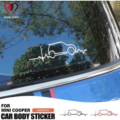 For Mini Cooper Cars Window Door Cartoon Body Side Sticker Universal R55 F60 Creative Decoration Styling Fashion Accessories