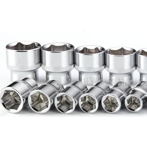 3/8" Mirror Short Head Sleeve Socket Wrench 7-24mm Hex Hand Tools Auto Repair Tool Casing Tool Sleeve Removal Tool