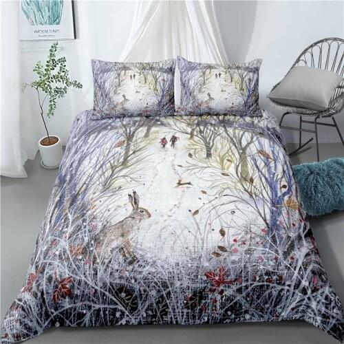 3pcs Sets Home Textile Floral Pattern Bedding Sets Childrens Beddingset Bed Linen Duvet Cover Bed Sheet Sets Twin/Queen/King
