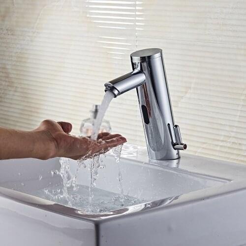Bathroom Basin Faucet Sensor Faucet Automatic Sensor Touchless Faucet Induction Faucet Bathroom Fixtures Hot & Cold Faucet