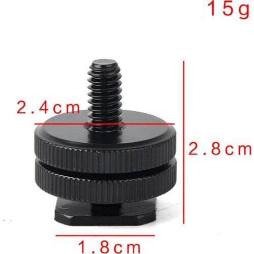 Hot Shoe Mount 1/4 "Tripod Screw to Camera Adapter Camera Accessories