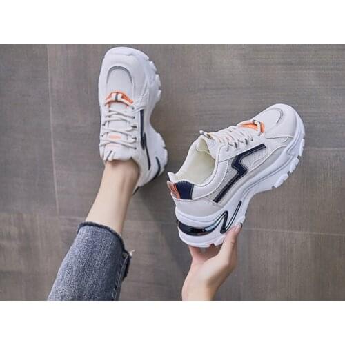 Women Sneakers 2021 Autumn Fashion Breathable White Shoes Ladies Increase Casual Shoes Women Sport Shoes Zapatillas De Mujer