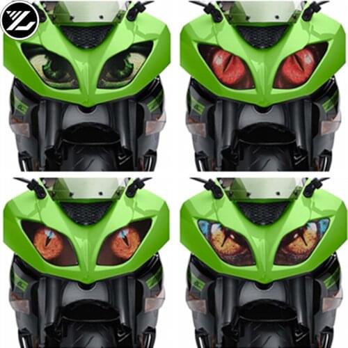 Motorcycle accessories headlight protection sticker Front Fairing Headlight Sticker Guard Sticker for KAWASAKI ZX-6R 2009-2018