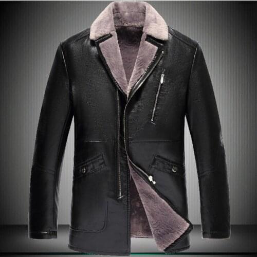 2020 Mens Long Jacket Winter Wool Warm Zipper Plus Size 8XL 7XL 6XL 5XL Mans Faux Leather Jackets 7718