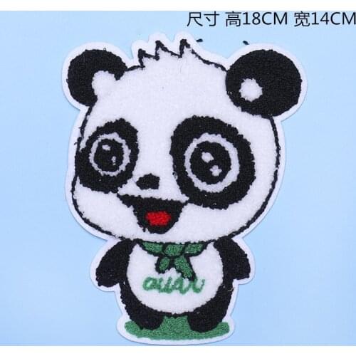 50pcs/lot Little Bear Embroidery Patches Letters Clothing Decoration Accessories Diy Iron Heat Transfer Applique Clothes