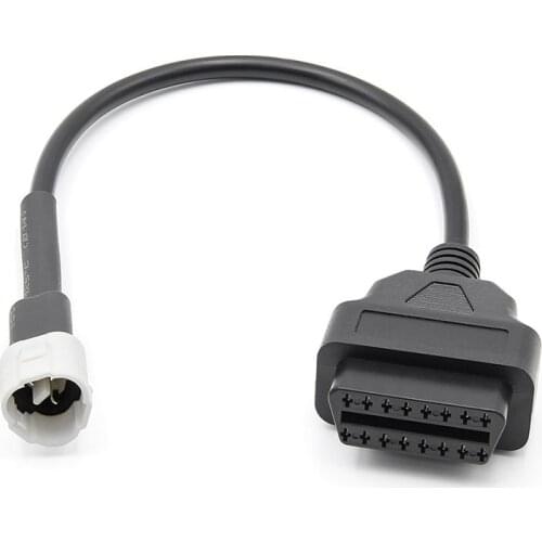 OBD Motorcycle Cable for Yamaha 3 Pin Plug Cable Diagnostic Cable 3Pin to OBD2 16 Pin Adapter