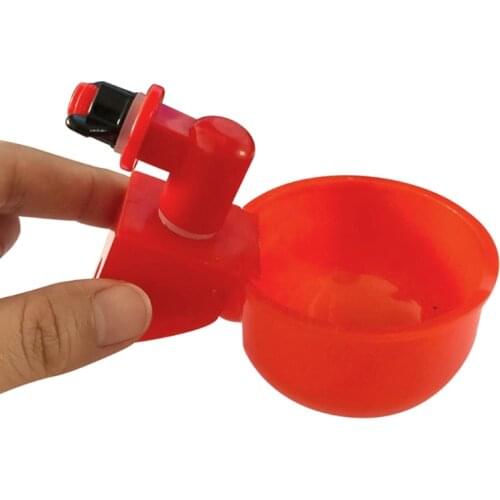 Automatic Filling Poultry Waterer Cups Auto Watering Drinker System for Chickens Ducks Geese Turkeys Water Feeder Kit