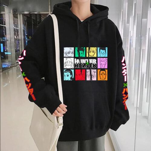 Anime Hoodie Hunter X Hunter Killua Leorio Kurapika Gon Hisoka Sweatshirt Funny Harajuku Hoody Men Streetswear Pullovers Tops