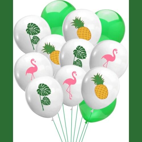 Pineapple Flamingo Balloon Hawaii Party Decor Birthday Party Decor Tropical Aloha Summer Beach Party Decor Flamingo Parti Banner