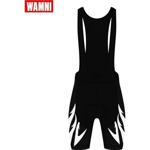 WAMNI Cycling Bib Shorts Cycling Jersey Quick drying Bike Team Mountain Bike 2019 Fashion 3D Cycling Ciclismo Wear Unique Top