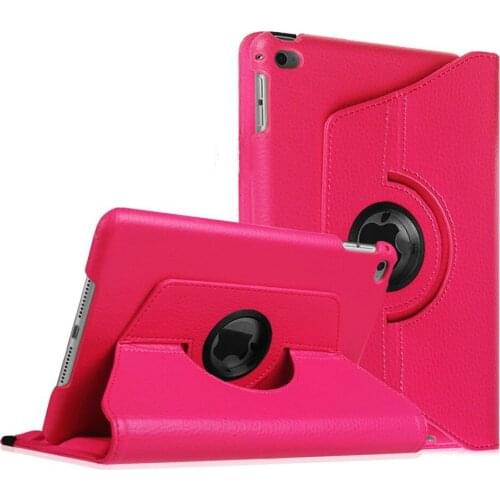 360 Degrees Rotating PU Leather Flip Cover Case For iPad Mini 4 mini4 Tablet Case Stand Holder Magnetic Auto Wake Up A1550 A1538