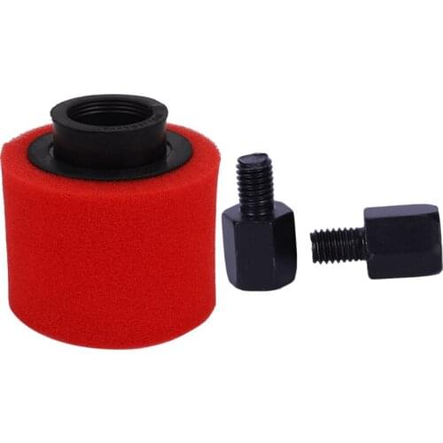 1 Pcs Air Filter Cleaner Scooter Dirt & 2Pcs Motorcycle Motorbike Mirror Adaptors Converts 8mm to 10mm Thread