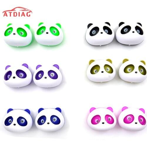 Hot selling 2pcs Car Styling Air Conditioning Vent Air Freshener Car Perfume Panda Eyes Flavoring In the Car parfums