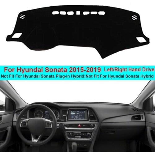 2 Layers Car Dashboard Cover Sun Shade Cape For Hyundai Sonata 2015 2016 2017 2018 2019 Sonata 9 Dash Mat Dashboard Pad Carpet