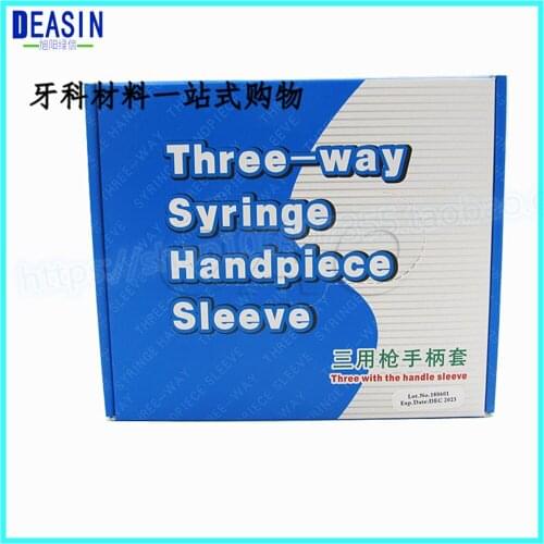5 box dental material Dental Three Way Gun Syringes Sleeves Dental Tool Film Protective Consumables dental material
