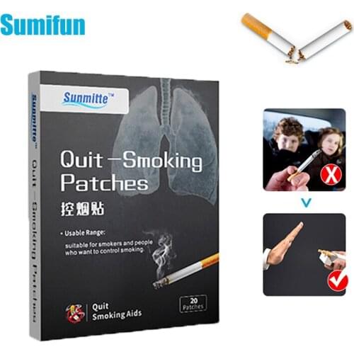 5Pcs Anti Smoke Patch Stop Quit Smoking Round Cessation Patch 100% Natural Ingredient Chinese Herbal Medical Plaster Throat Care
