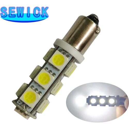 500pcs High Quality BA9S 434 T4W 9 13 LED 5050 SMD H6W Car Auto Interior Reading Lights Dome Lamp DC 12V