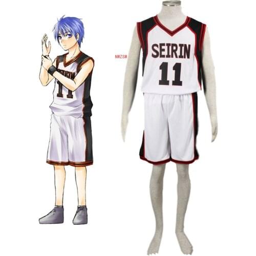 Kuroko no Basuke SEIRIN Basket Ball Uniforms Cosplay Costume Kurokos Basketball Kuroko Tetsuya Men & Women Sportswear Jersey