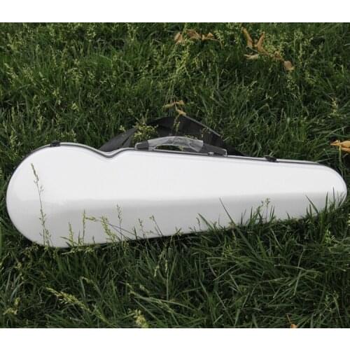 Yinfente Carbon Fiber Violin Case 4/4 Strong Violin Box Gray Blue Color Light For Girl