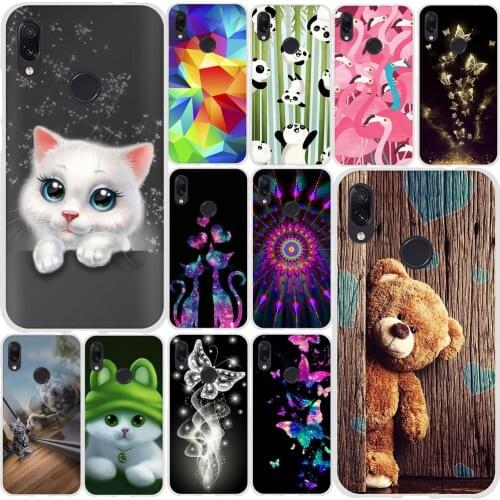 For Xiaomi Redmi Note 7 Case Soft Silicone Colorful Pattern Back for Xiomi Redmi note 7 Pro Case for Xiaomi Redmi Note 4 4x Case