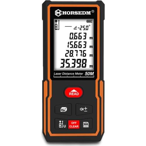 HORSEDM New Laser Rangefinder Electronic Roulette Laser distance meter Range Finder Digital Trena Measure Tape 50M 70M 100M 120M