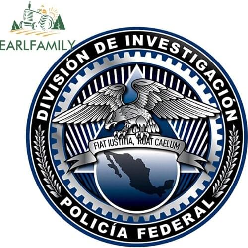 EARLFAMILY 13cm x 13cm for Police Cartoon Decal Fashion Car Stickers Motorcycle Personality Vinyl Material Occlusion Scratch