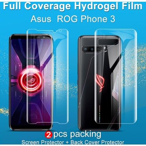 IMAK Hydrogel III 3 Film For Asus ROG Phone 3 ZS661KS Screen Protector Full Coverage Front Back HD Matte Protective film