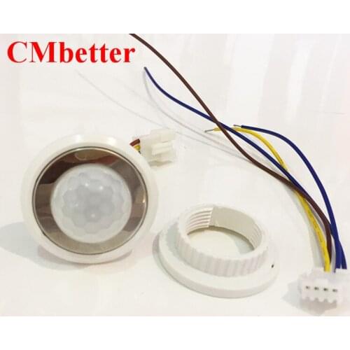 CMBetter PIR Motion Sensor Switch Turn ON OFF IR Infrared Human Body Motion Sensor Light Control Detector Module LED lamp