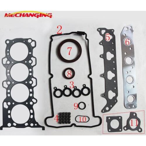 K12A FOR SUZUKI WAGON R+ EM 1.2L Full Set Engine Parts Auto Parts METAL Engine Rebuild Kits Engine Gasket 11401-75831