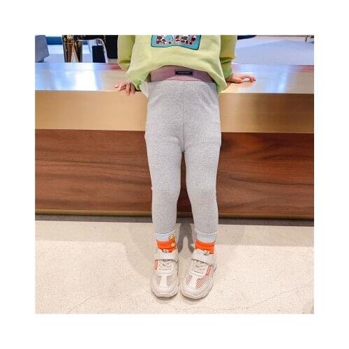 Girls' Leggings 2021 Spring and Autumn Outerwear Thin Childrens Casual Pants Korean Style Casual Pants Baby Trousers Leggings