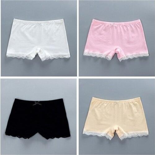 Girls Summer Lace Underwear Safety Shorts Cotton Breathable Short Pants Teenager Children Clothes