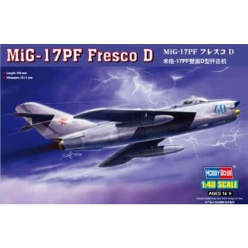 Hobbyboss Model 80336 1/48 Scale MiG-17PF Fresco D Model Kit