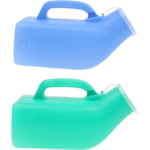 2Pcs Males Urine Containers Toilet Bucket Chamber Hospital Pee Potty with Lid/Mobility & Daily Living Aids/Bedpans & Urinals
