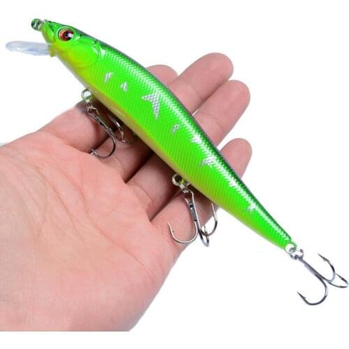 The New 1PCS/lot 14 cm/22 g 8 Colors Fishing Lure Artificial Minnow Hard Bait With 3 Fishing Hooks Fishing Tackle Lure 3D Eyes