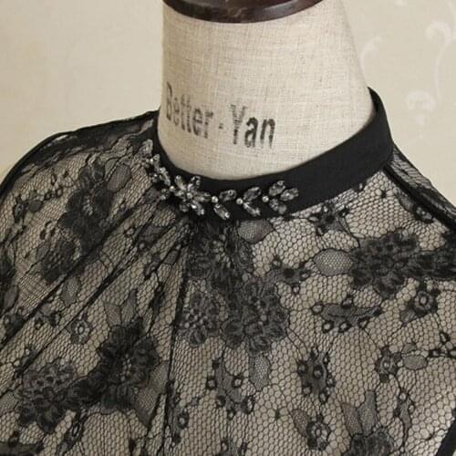 New Lace Shirt Fake Collar Ladies Fountain Shirt Folded Collar womens lace stand fake collar Ladies Save Office Lady Collar