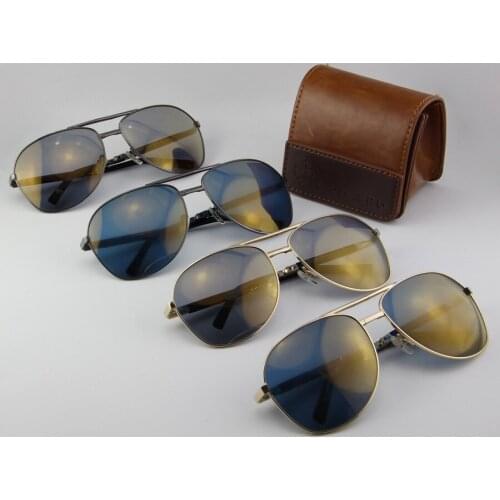 New stylish and portable folding polarized sunglasses anti-glare retro sunglasses are unisex