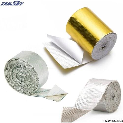 2"x5 Meter Roll SELF ADHESIVE REFLECT A GOLD/SILVER HEAT WRAP BARRIER TK-WRDJ/BDJ-AF