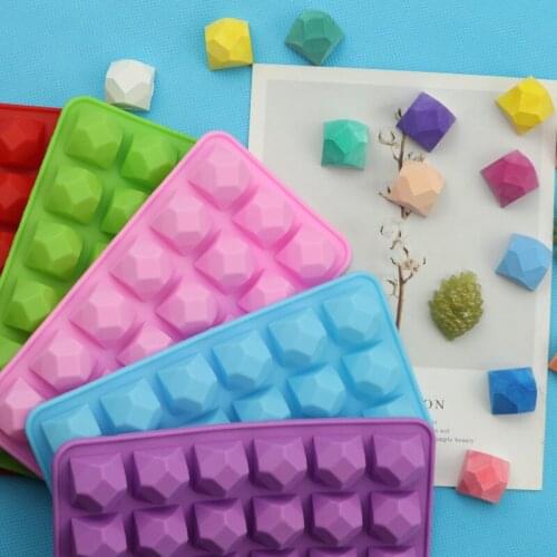 18 Even Diamond Silicone Chocolate Mold High-temperature Resistant Easily Removable Mold XG837