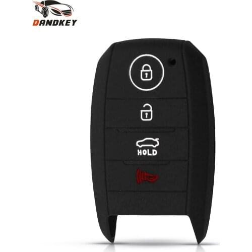 Dandkey Silicone Key Shell Case Cover For Kia Rio Ceed Soul Sportage Sorento Carens Picanto 2013 Keyless Fob Skin ACCESSORIES