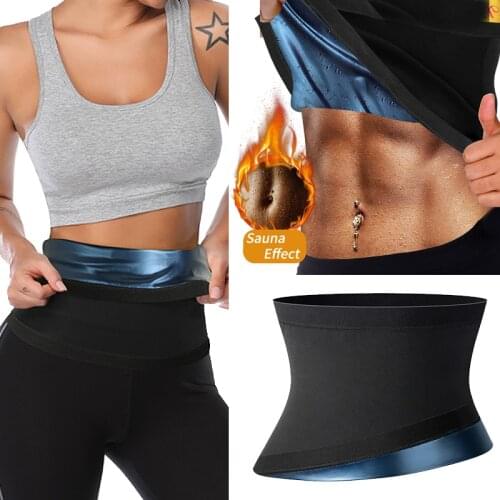 Sweat Fat Burner Workout Sauna Body Shaper Band Thermo Waist Trainer Weight Loss Cincher Tummy Control Slimming Belt Belly Wraps