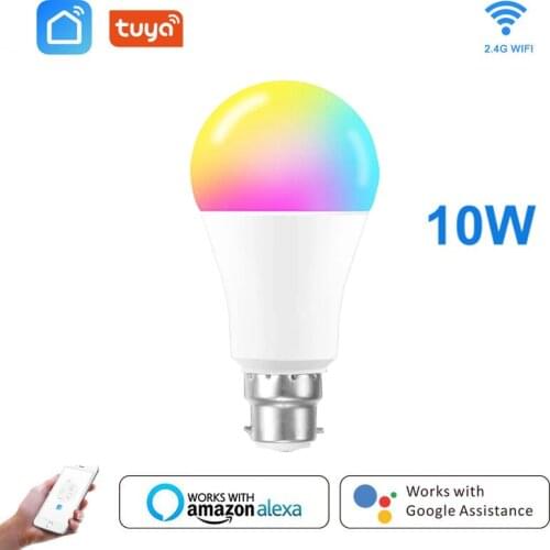 Tuya Colour E27 LED Smart Light Bulb color Changing Lamp Voice Control Alexa Google Home Assistant APP Remote Magic RGB+C+W