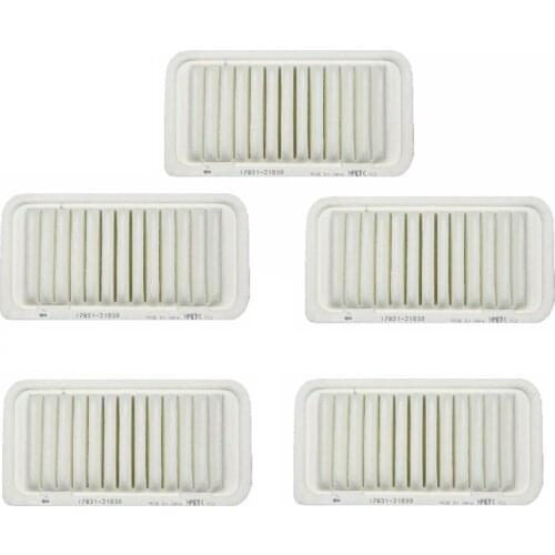 5pcs Air Filter for Citroen C1 1.0 Daihatsu Sirion 1.0 for Peugeot 107 1.0 Toyota Yaris BYD F0 17801-23030 PK122
