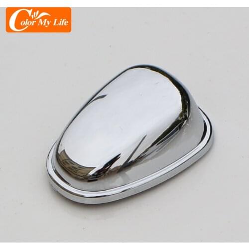2Pcs/Set ABS Chrome Front Water Wiper Nozzle Cover For Peugeot 208 2015 - 2019 Wiper Nozzles Covers Trim Sticker Accessories