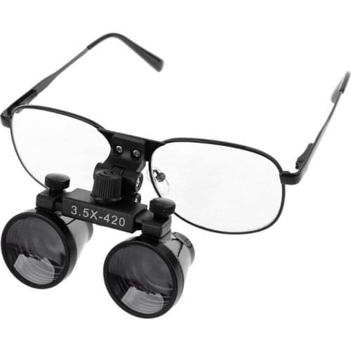 2021 New 2.5X 3.5X Binocular Dental Loupe Magnifier with Eyeglasses