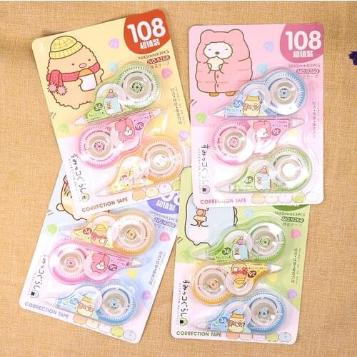 36 pcs/lot Sumikko Gurashi Correction Tape Cartoon Decoration Stickers Promotional Gift Stationery School Office Supplies