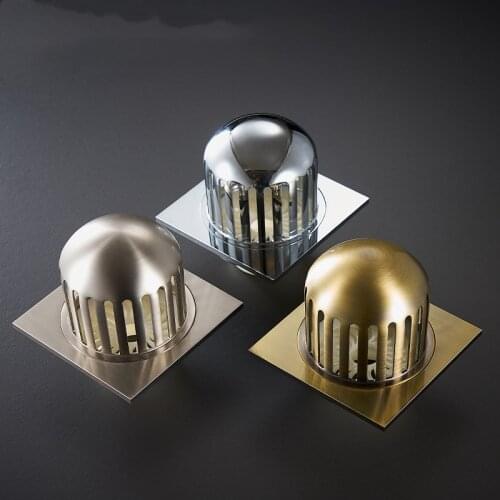 4' Rooftop Floor Drain Full Copper Bird Cage Cover Easy To Clean Outdoor Terrace Outdoor Roof Deodorant Floor Drain