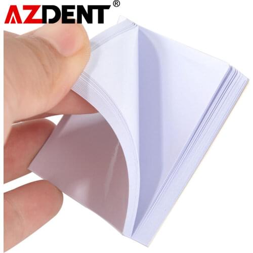 50Sheets 51x51Thickening White Cementing Paper Disposable mixing pads Dental Lab Denture Laboratory Cement Powder Mixing Paper