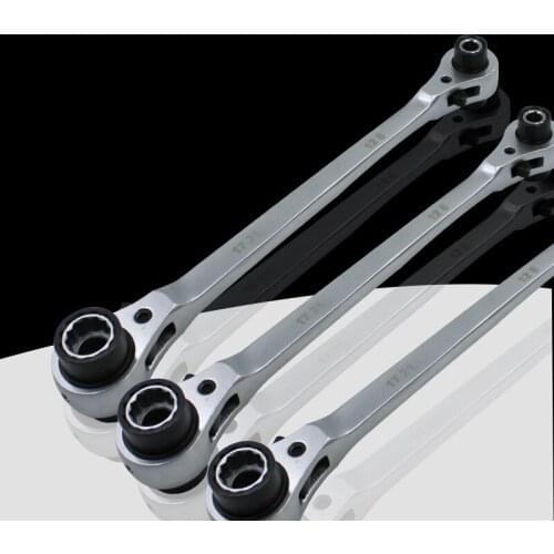 8-21mm 8-In-1 Multifunction 72 Teeth Ratchet Socket Wrench Non-Slip 12 Teeth Sleeve Spanner Double-Headed Car Repair Tools