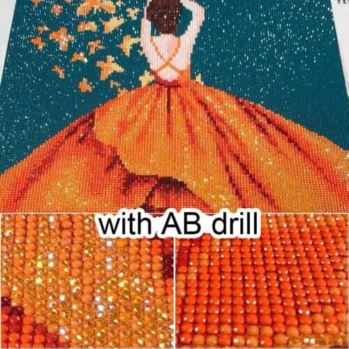 AB Diamond Painting DIY Home Decoration Wall Art Diamond Embroidery Cross Stitch Kits Mosaic Full Drill Beauty Girl